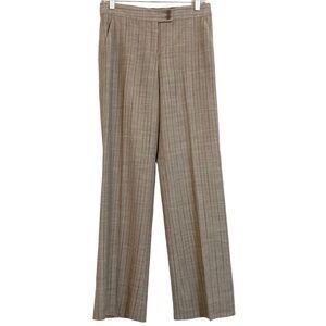 ETRO Pinstriped Straight Wide Leg Wool Blend Menswear Trouser Career Pants